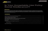 Is Your Acceptable Use Policy Social Media-proof?