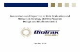 Innovations and Expertise in Risk Evaluation and Mitigation