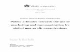 Public attitudes towards the use of marketing and communication by