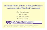 Institutional Culture Change Process: Assessment of Student Learning