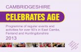 East Cambs, Fenland and Hunts - Cambridgeshire Celebrates Age - Home