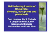 Gall-inducing insects of Costa Rica: diversity, host plants and