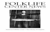 Folklife Center News - Summer 2004 - Volume XXVI, Number 3