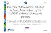 Overview of development activities in Code Aster realised by the