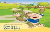 Starters Word List - Cambridge English