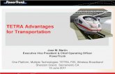 TETRA Advantages for Transportation - PowerTrunk - P25 and TETRA