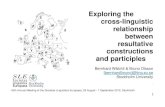 Exploring the cross-linguistic relationship between resultative