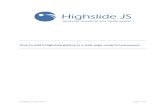 How to add a Highslide gallery to a web page using Dreamweaver