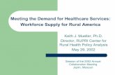 Meeting the Demand for Healthcare Services: Workforce Supply for