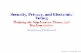 Security, Privacy, and Electronic Voting