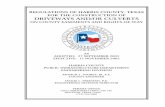 REGULATIONS OF HARRIS COUNTY, TEXAS FOR THE CONSTRUCTION OF