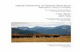 Habitat assessment of potential wood bison relocation sites in Alaska