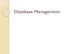 Database Management - UNLV Computer Science Research Directory