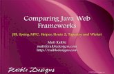 Comparing Java Web Framew orks - Raible Designs :: Static Resources