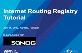 Internet Routing Registry Tutorial - South Asian Network Operators