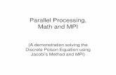 Parallel Processing, Math and MPI - UCSD - Department of Mathematics