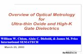 Overview of Optical Metrology for Ultra-thin Oxide and High-K Gate