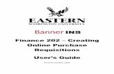 Finance 202 Creating Online Purchase Requisitions - EWU | EWU Home