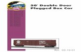 20RS15477E 50' double door plugged box car