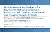 Quality Assurance Guidance for Environmental Data Collection …conference.ifas.ufl.edu/ncer2013/Presentations/6... · 2013. 8. 9. · Quality Assurance Guidance for Environmental