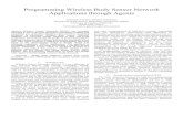 Programming Wireless Body Sensor Network Applications through Agents