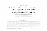 Virtual Research Ethics: A Content Analysis of Surveys and Experiments Online