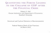 Quantifying the Forces Leading to the Collapse of GDP after the