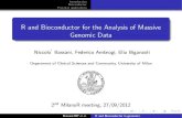 R and Bioconductor for the Analysis of Massive Genomic Data