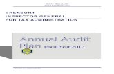 FY 2012 Annual Audit Plan - U.S. Department of the Treasury