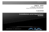 AJA manual Hi5-3D - AJA Video Systems