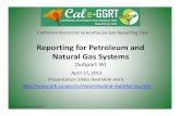 Reporting for Petroleum and Natural Gas Systems