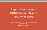 Report Calculations: SSRS Source Query vs Expressions