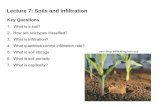 Lecture 7: Soils and Infiltration
