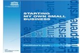 Starting my own small business: a training module on