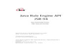 Java Rule Engine APIâ„¢ JSR-94
