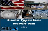 Disaster Recovery Plan 2013 - Small Business Administration
