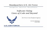 Software Sizing Lines of Code and BeyondLines of Code and Beyond