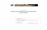 Project Report: Audio Compression using Wavelet Techniques