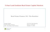 Urban Land Institute Real Estate Capital Markets - Archive - ULI