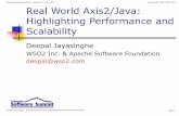 Colorado Software Summit: October 21 â€“ 26, 2007 Real World Axis2