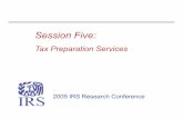 Session Five:Session Five - Internal Revenue Service