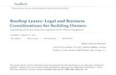 Rooftop Leases: Legal and Business Considerations for Building Owners