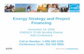 Energy Strategy and Project Financing - Home : ENERGY STAR
