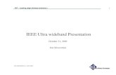 IEEE Ultra wideband Presentation - Welcome to IEEE Central