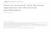 How to research and develop signatures for file format identification