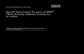Special Instructions for users of IBM ClientSecurity Software