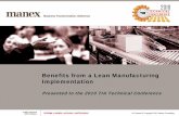 Benefits from a Lean Manufacturing Implementation