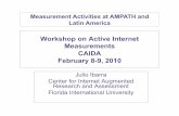 Workshop on Active Internet Measurements CAIDA February 8-9, 2010