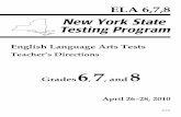 English Language Arts Tests - New York State Education Department