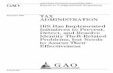 GAO-09-882 Tax Administration: IRS Has Implemented Initiatives to
